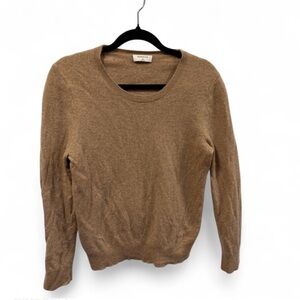100% Cashmere Babaton Aritzia Casual Brown Crew Neck Sweater
